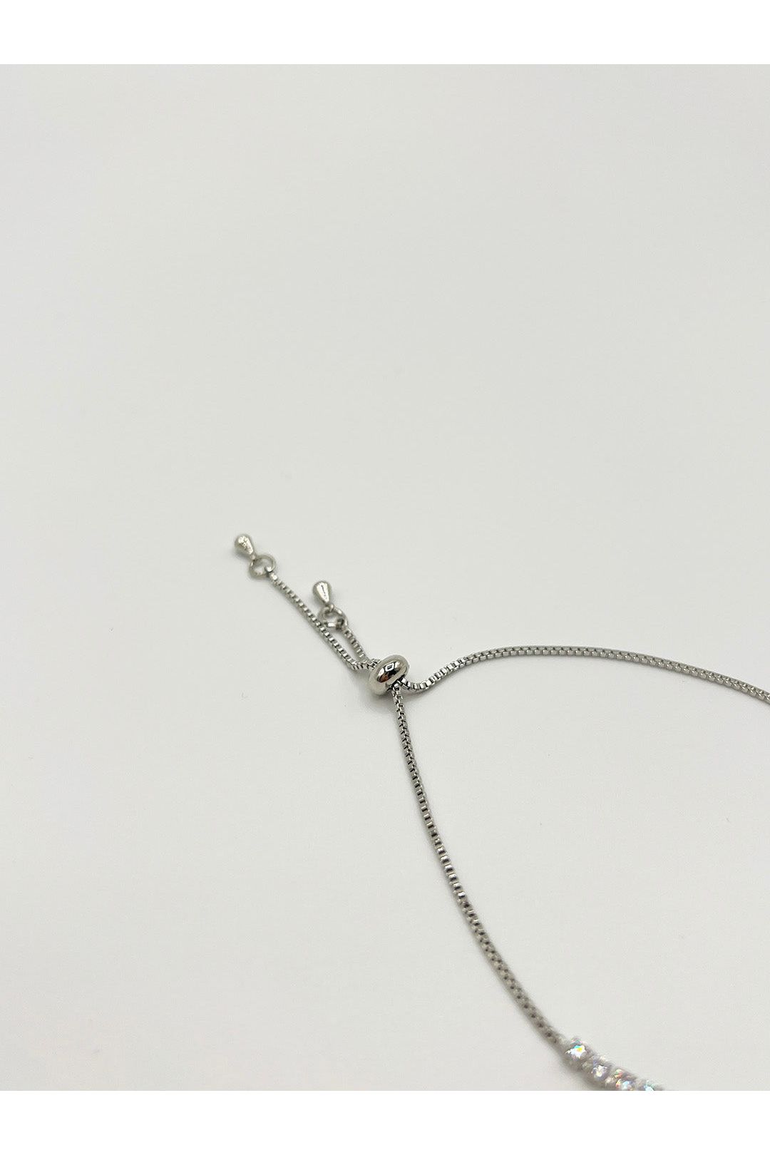 Double Ring Diamante Bracelet In Silver - Gift Boxed JE412121