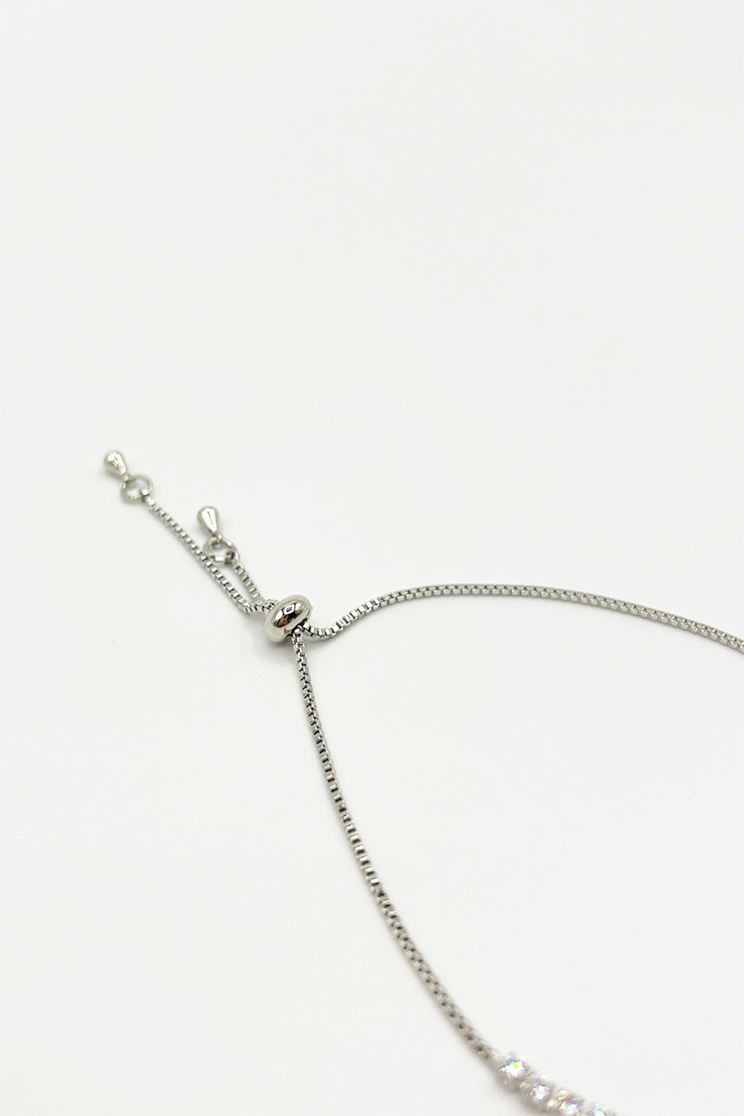 Double Ring Diamante Bracelet In Silver - Gift Boxed JE412121