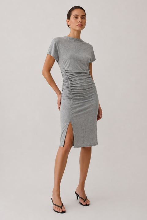 Kayden Grey Jersey TShirt Dress by Honor Gold