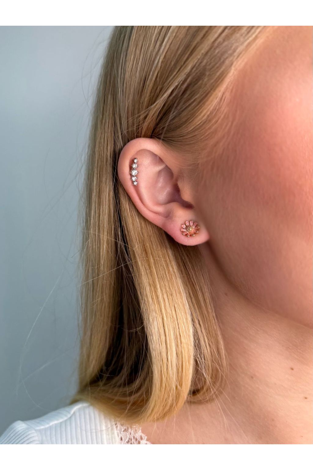 Daisy Earring In Pink LES06P