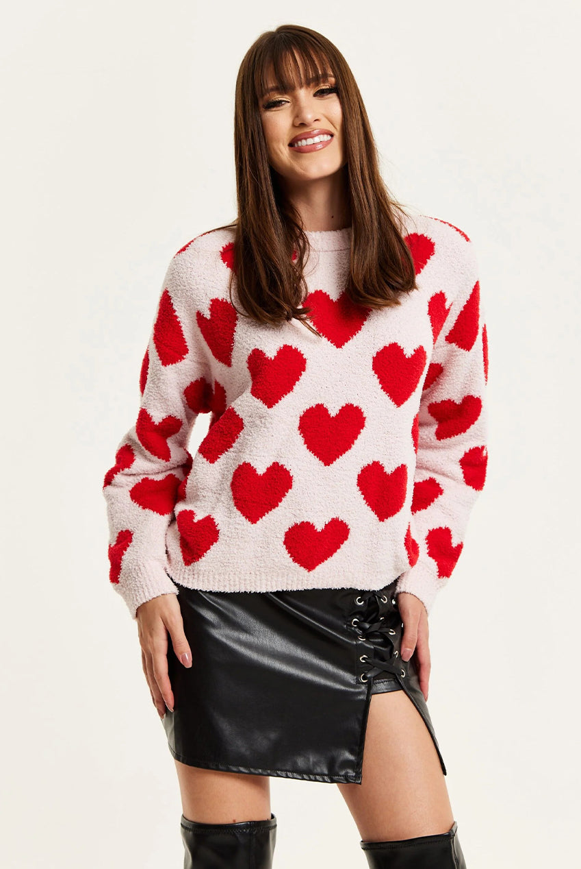 Red Heart Jumper LIQ23AW043