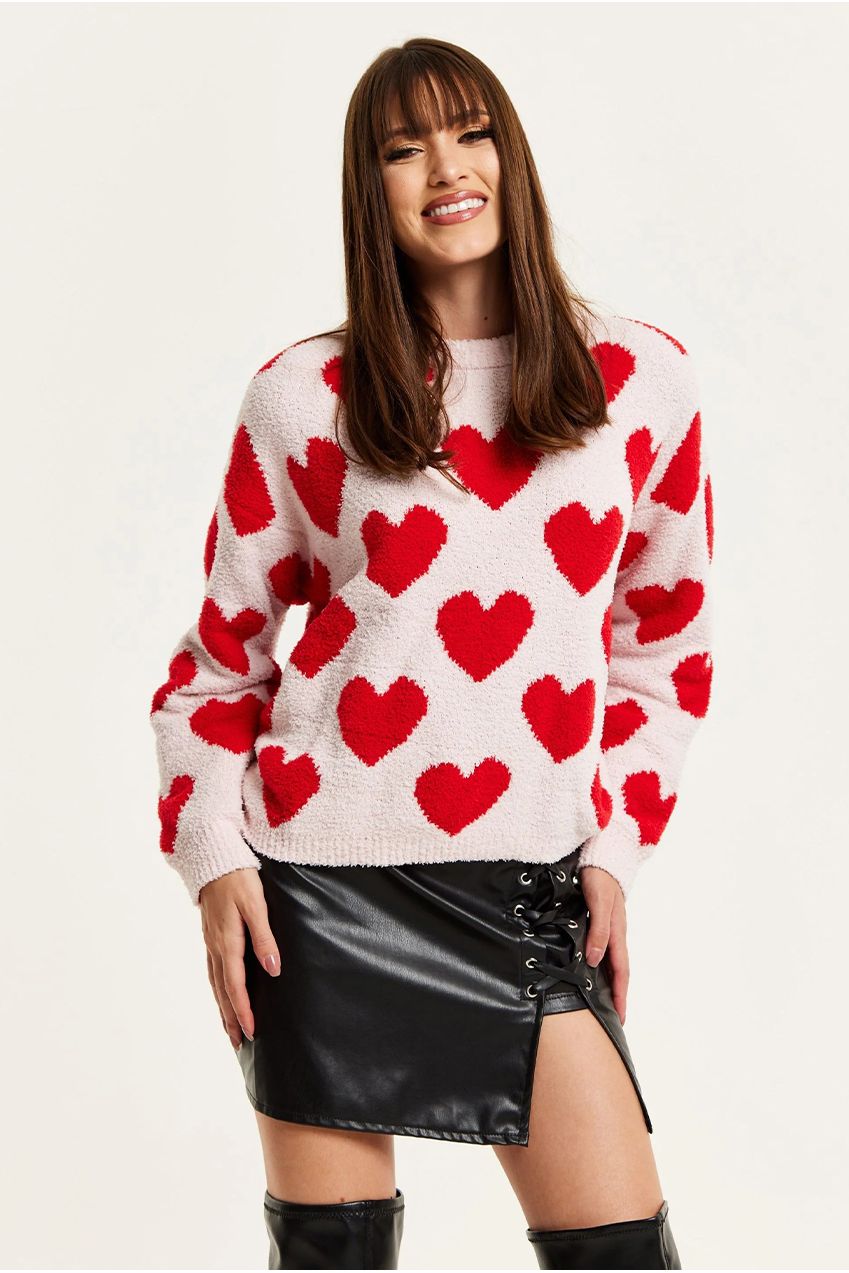 Red Heart Jumper LIQ23AW043