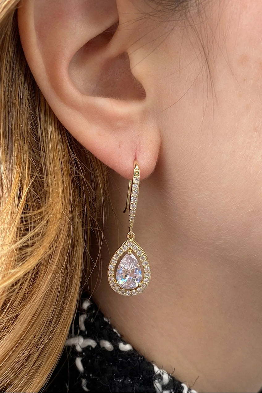 Long Drop Earrings Diamante Earrings 5060801174947