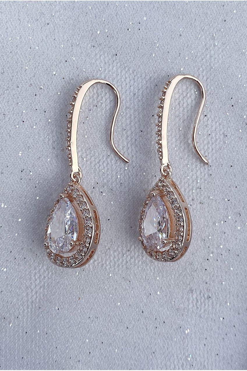 Long Drop Earrings Diamante Earrings 5060801174947