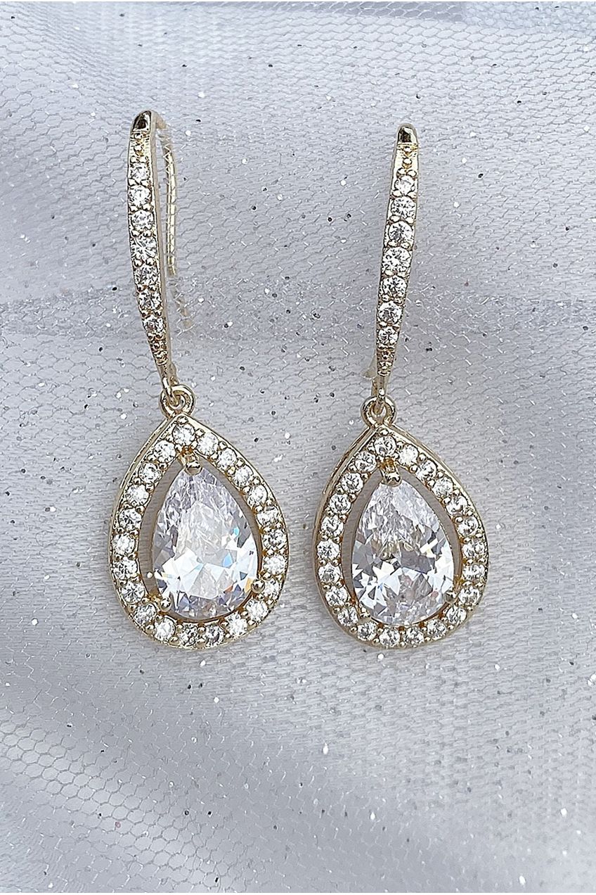 Long Drop Earrings Diamante Earrings 5060801174947