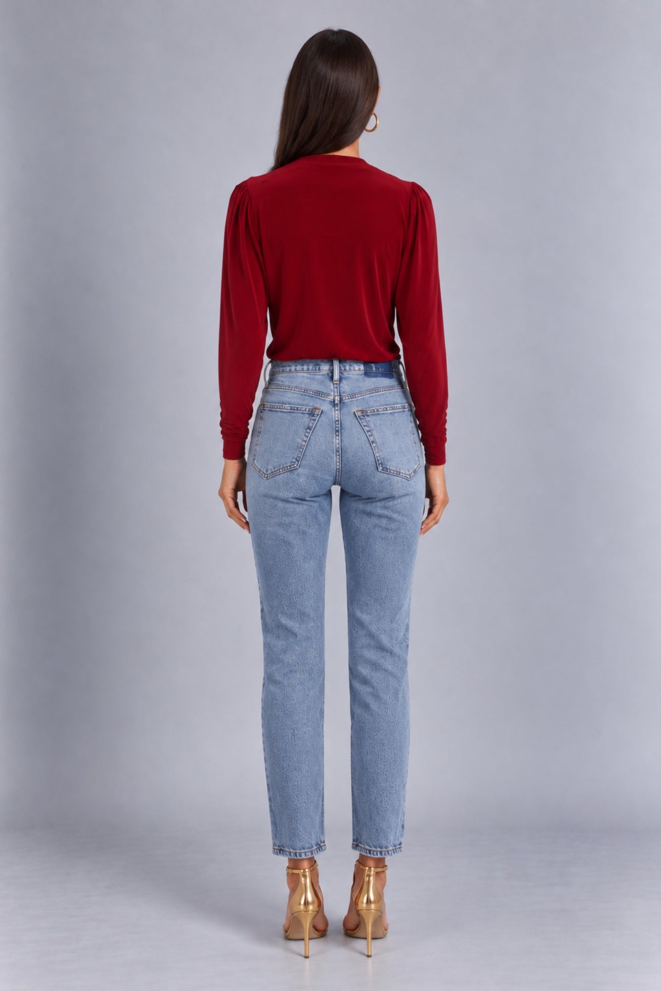 Maya Berry Long Sleeved Wrap Bodysuit HG-DASHA-BERRY