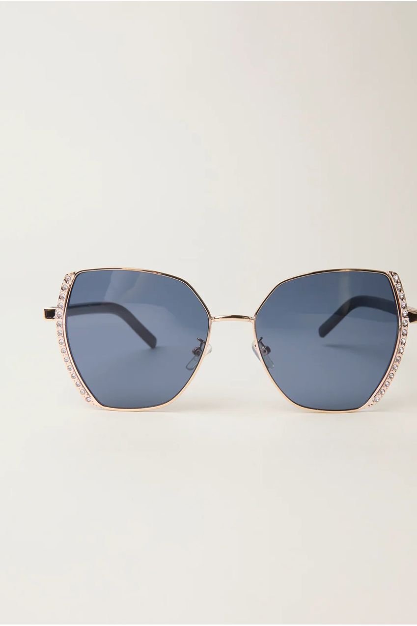 Gold Side Frame Oversized Sunglasses NL257350080