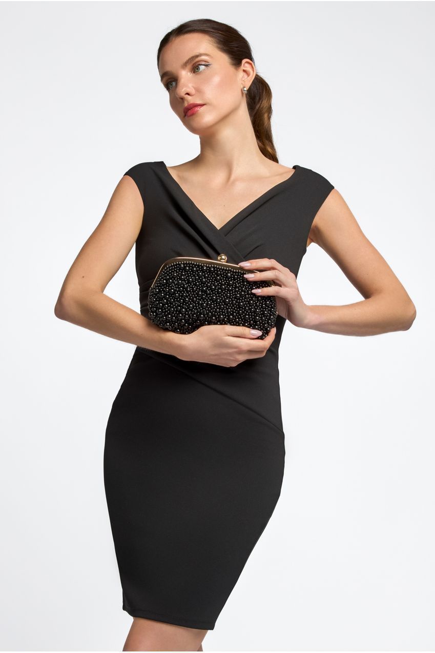 Black Pearl Clutch Bag ALYS3337