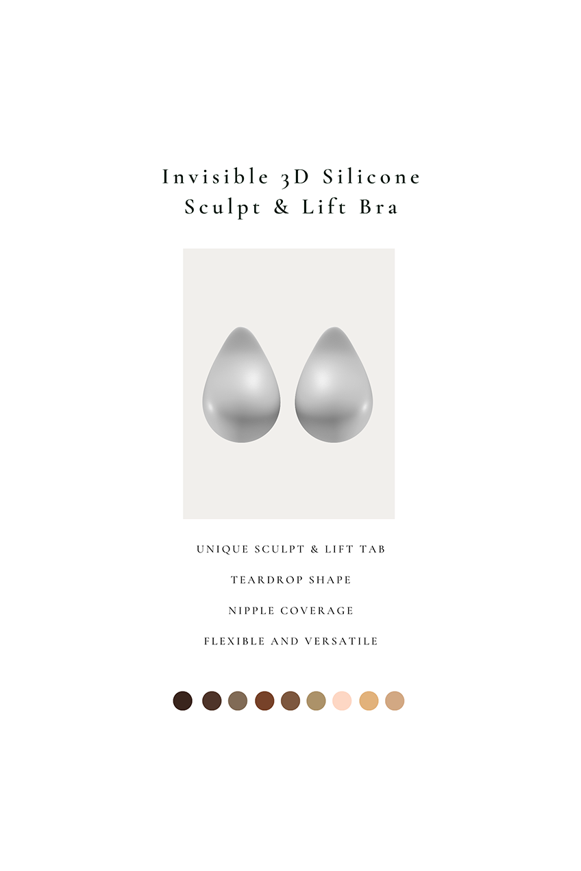 Premium 3D Invisible Sculpt, Lift And Go Adhesive Bra 5060821380045