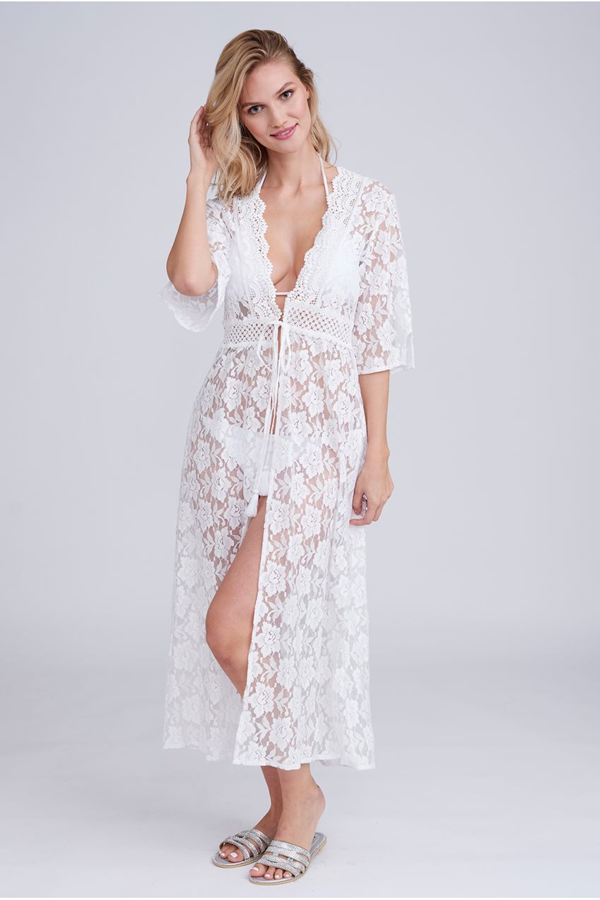 Ola Maxi Kimono - White OLA1058-WHI001