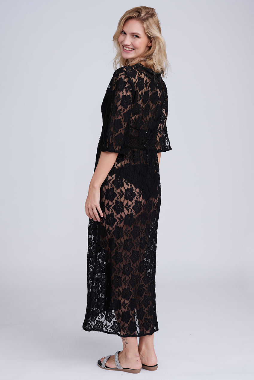 Ola Maxi Kimono - Black OLA1058-BLA001