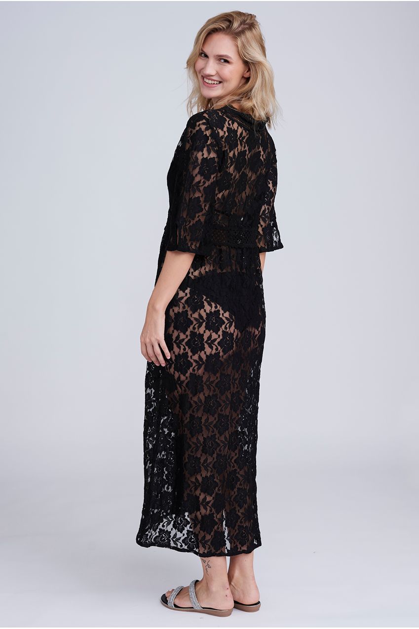 Ola Maxi Kimono - Black OLA1058-BLA001