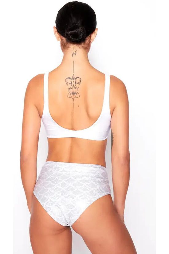 Bikini Crop Top In White BCPW23