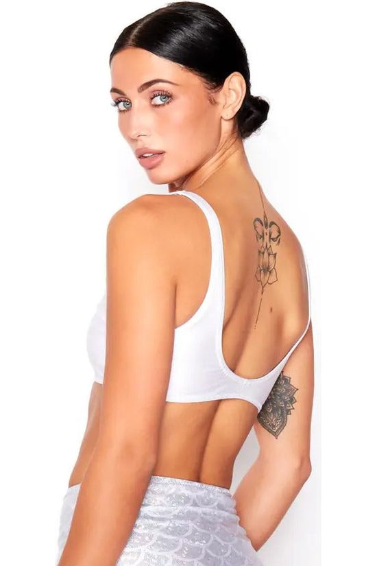 Bikini Crop Top In White BCPW23