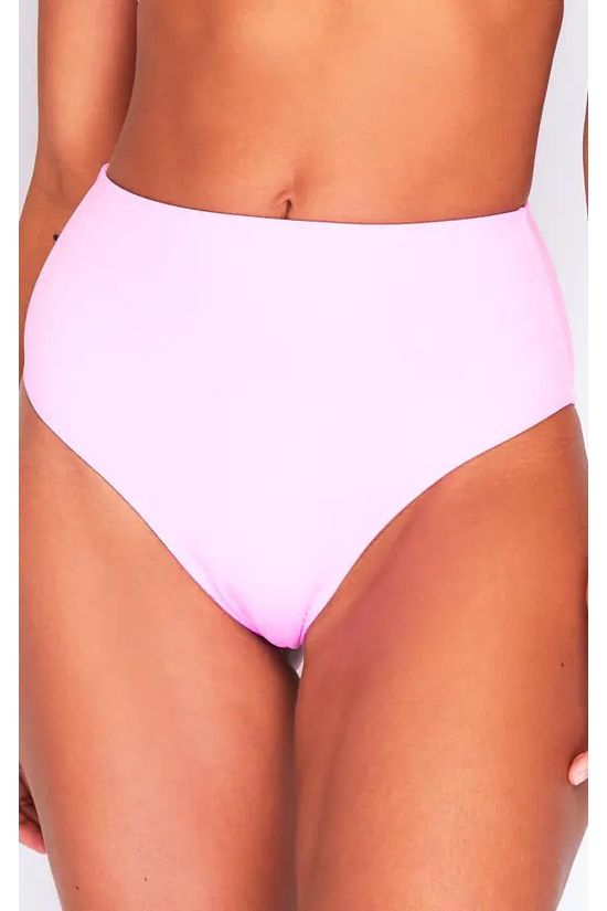 High Waist Bikini Bottoms In Baby Pink HWBB23