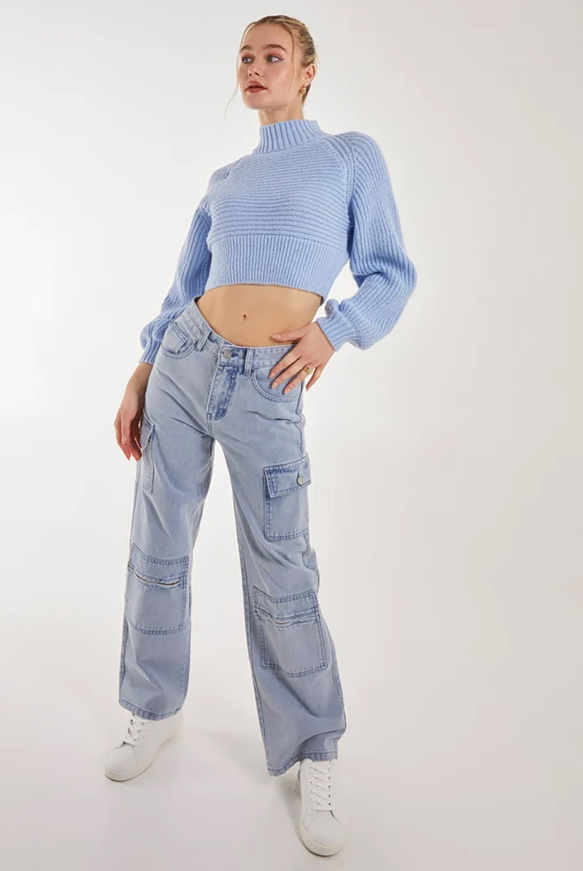 High Neck Knitted Jumper PV2925