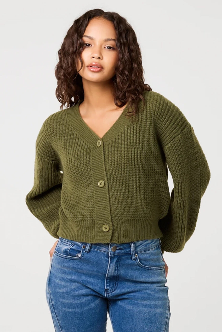 Cropped Button Cardigan PV3761056