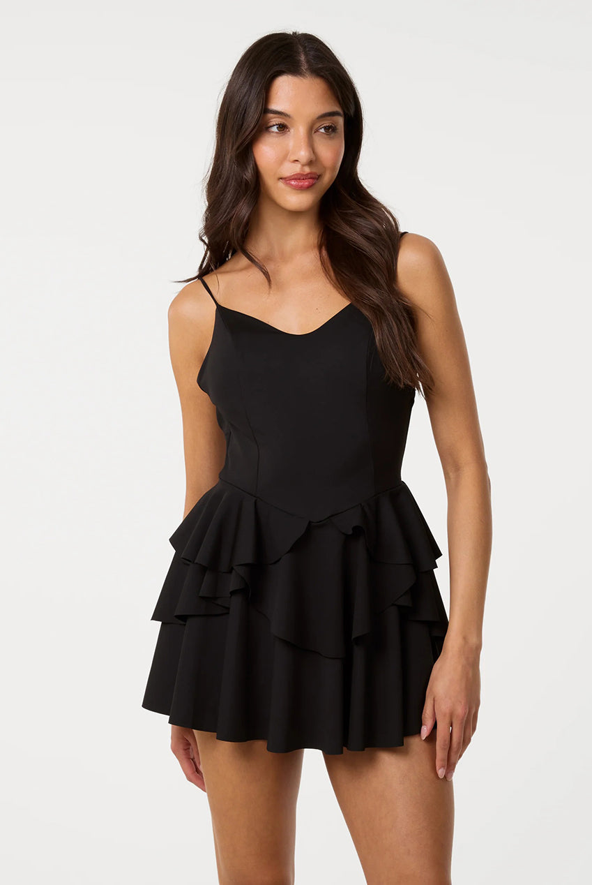 Tiered Hem Bustier Dress PV6353IT003
