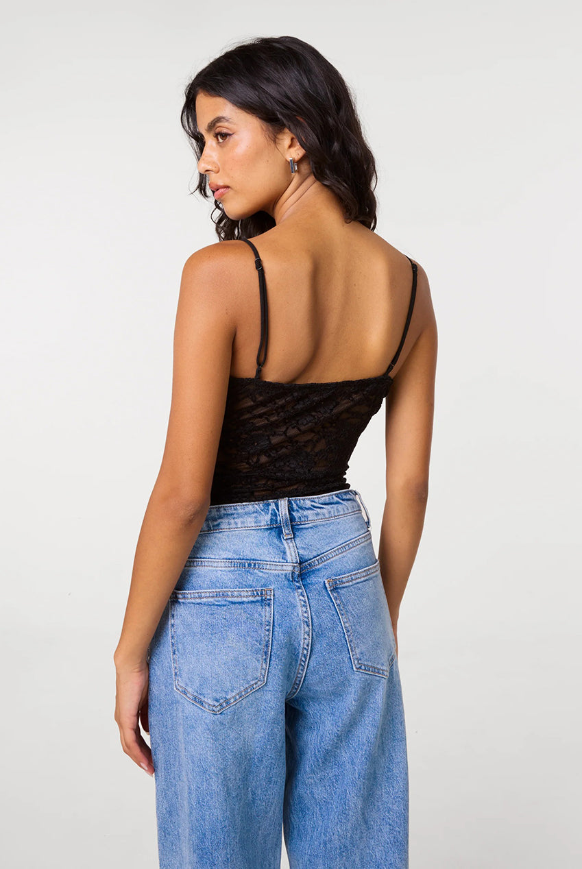 Floral Lace Detail Bodysuit PV6752IT003