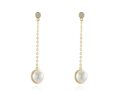 Paris Gold Drop Earrings by Cachet London