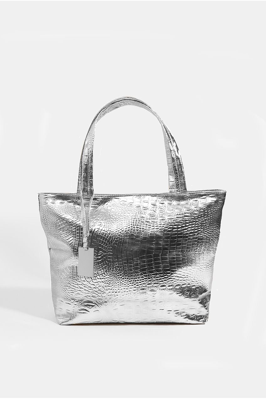 Reagan Bag - Silver REA010-MET002