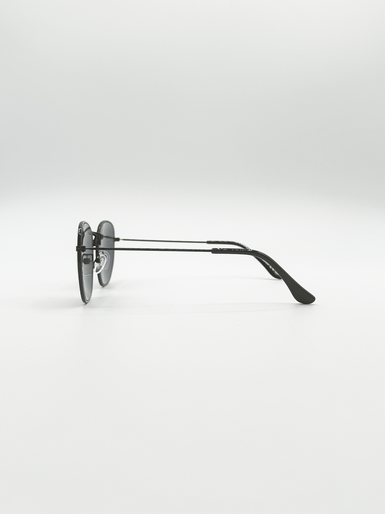 Hexagon Aviator Sunglasses In Black SG2607202