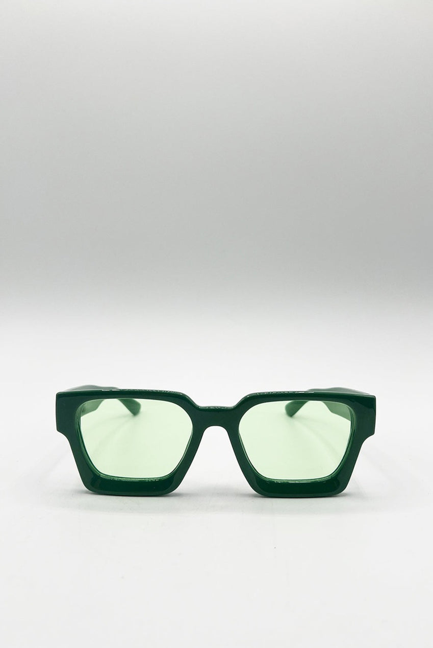 Square Retro Mint Green Sunglasses SG2500117