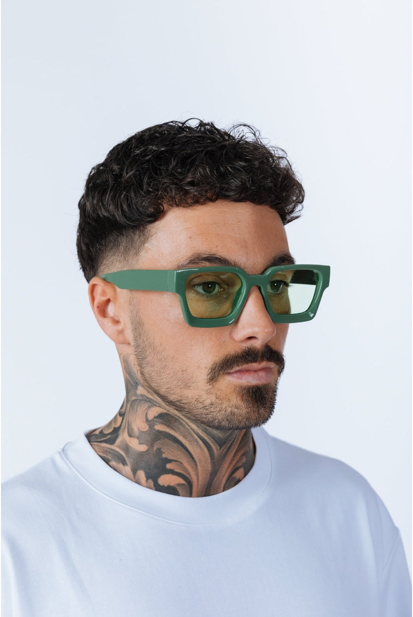Square Retro Mint Green Sunglasses SG2500117