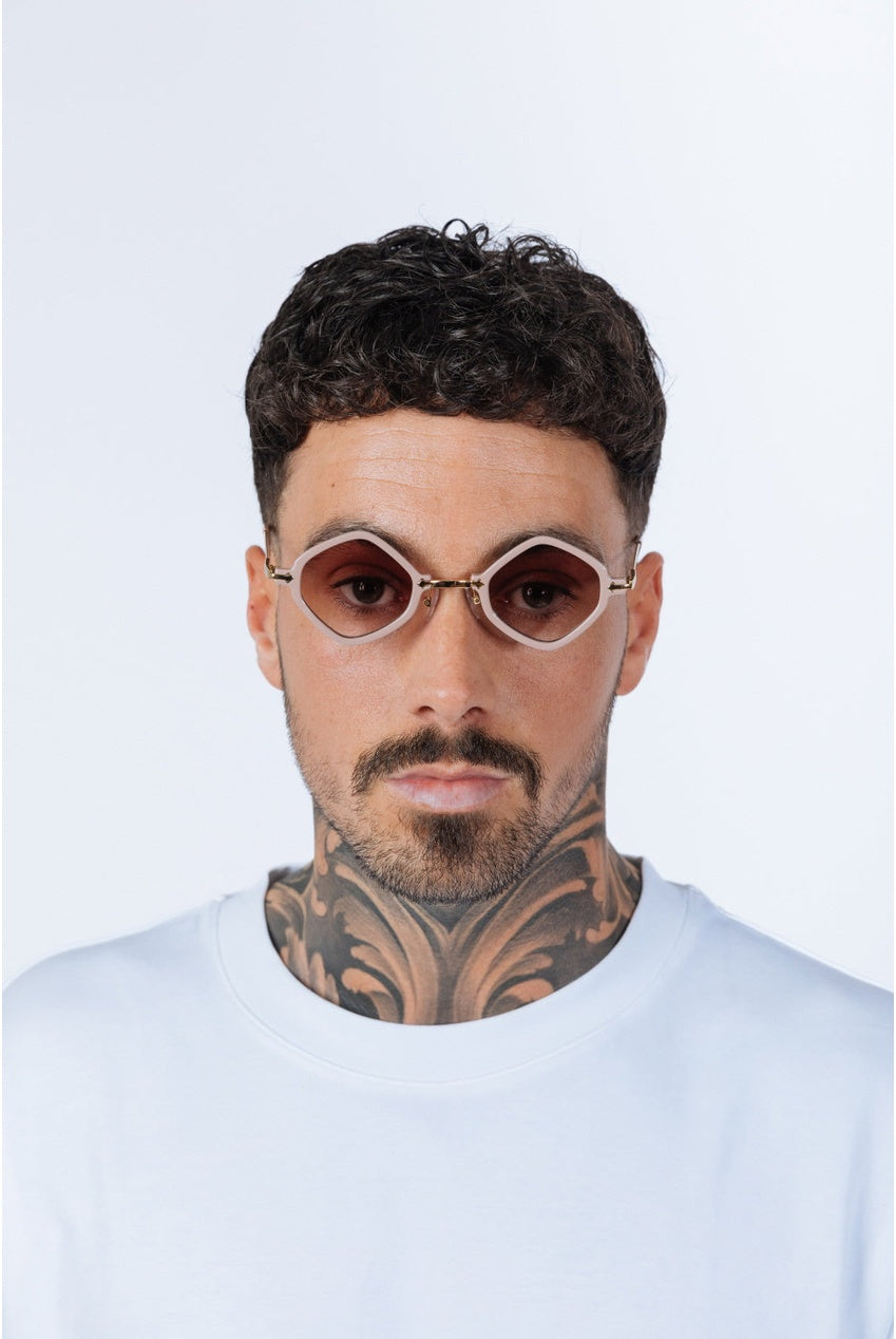 Diamond Shape Sunglasses In Nude SG2501128