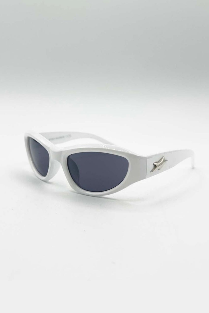 Star Racer Sunglasses In White SG2502607