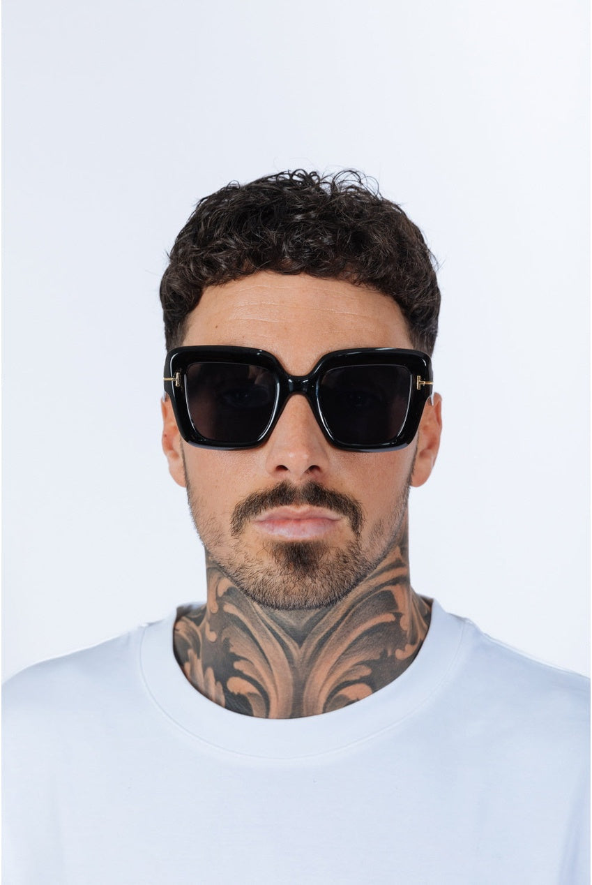 Bold Square Sunglasses In Black SG2503002