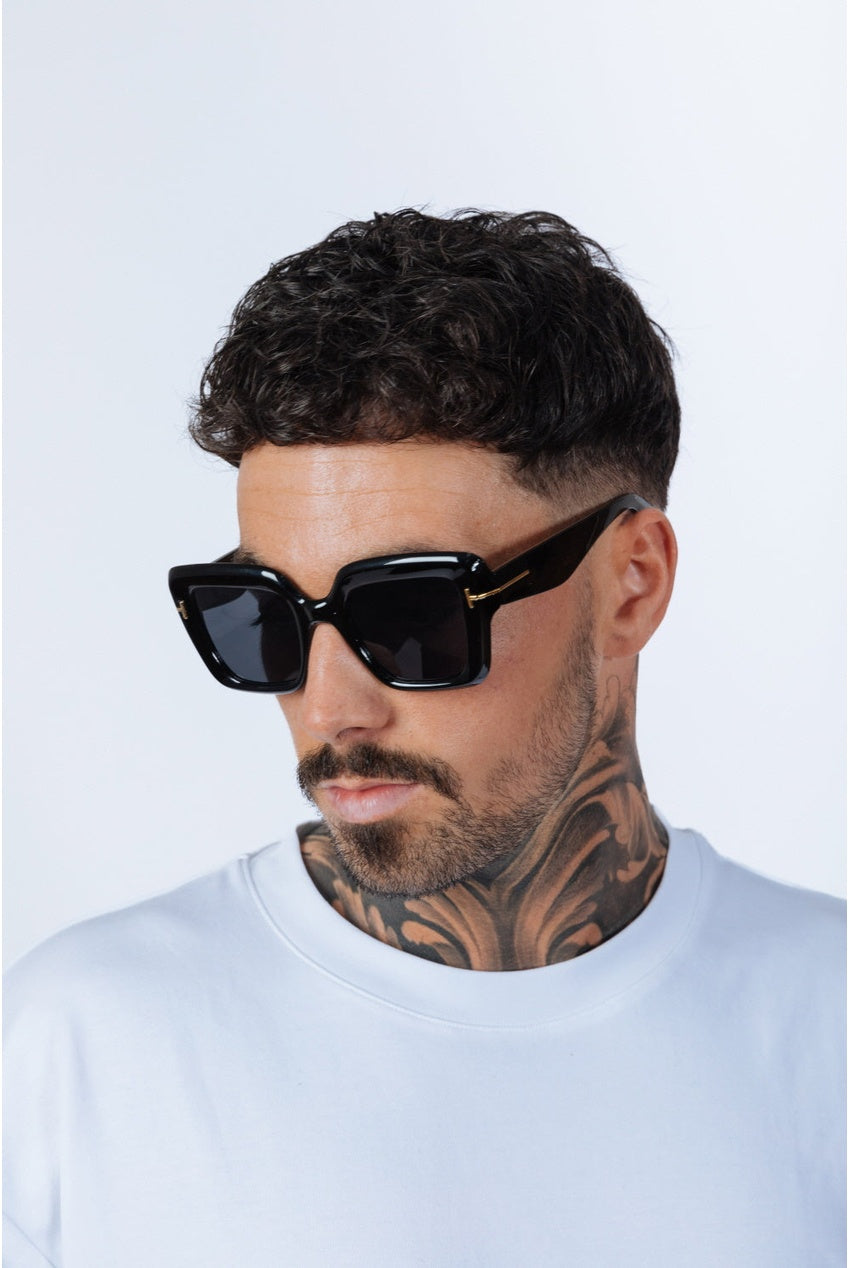 Bold Square Sunglasses In Black SG2503002