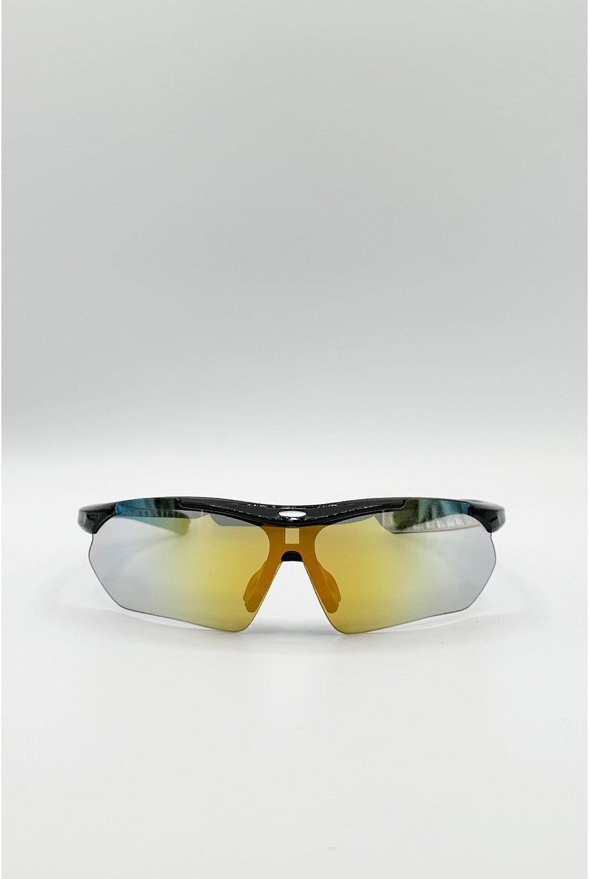 Outdoor Sports Racer Sunglasses In Muted Multi With Case SG2601501