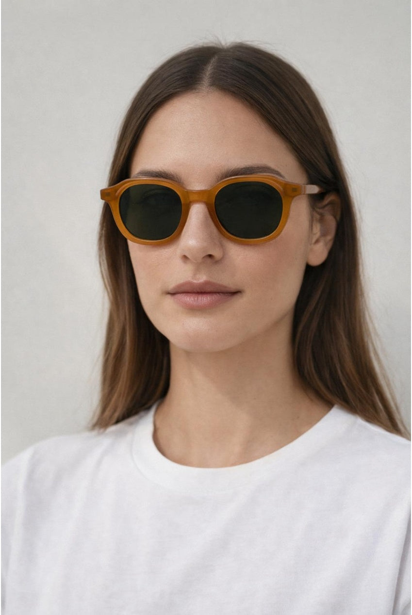 Bold Preppy Sunglasses In Brown SG2604906