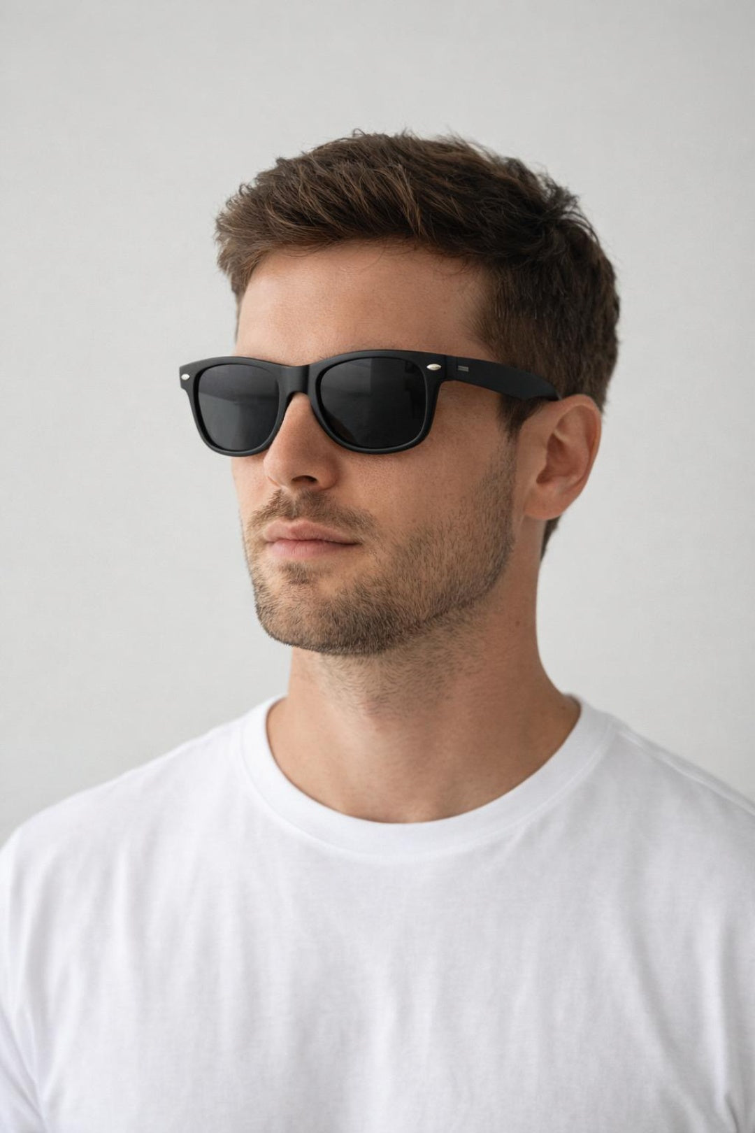 Classic Wayfarer Sunglasses With Black Matte Frame SG2607070