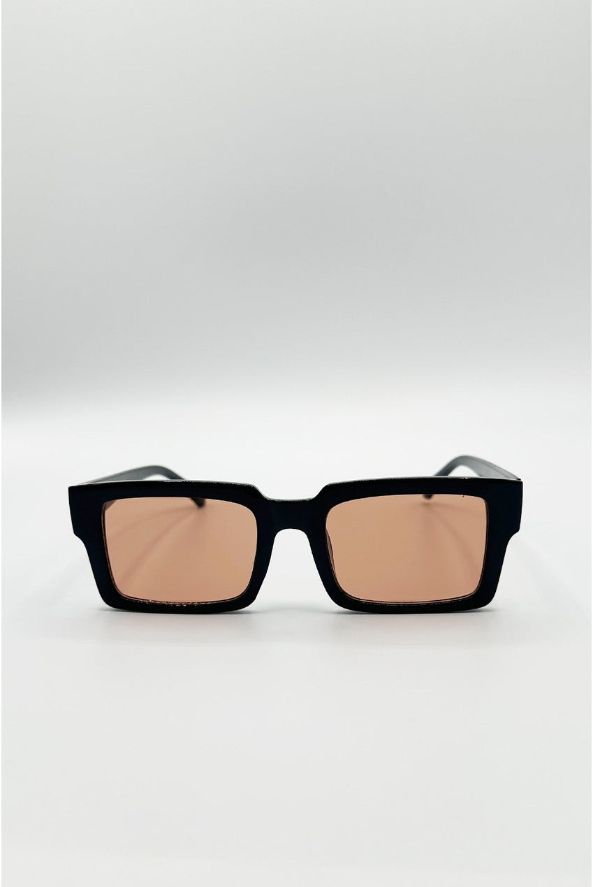 Oversized Square Sunglasses In Black SG2608002