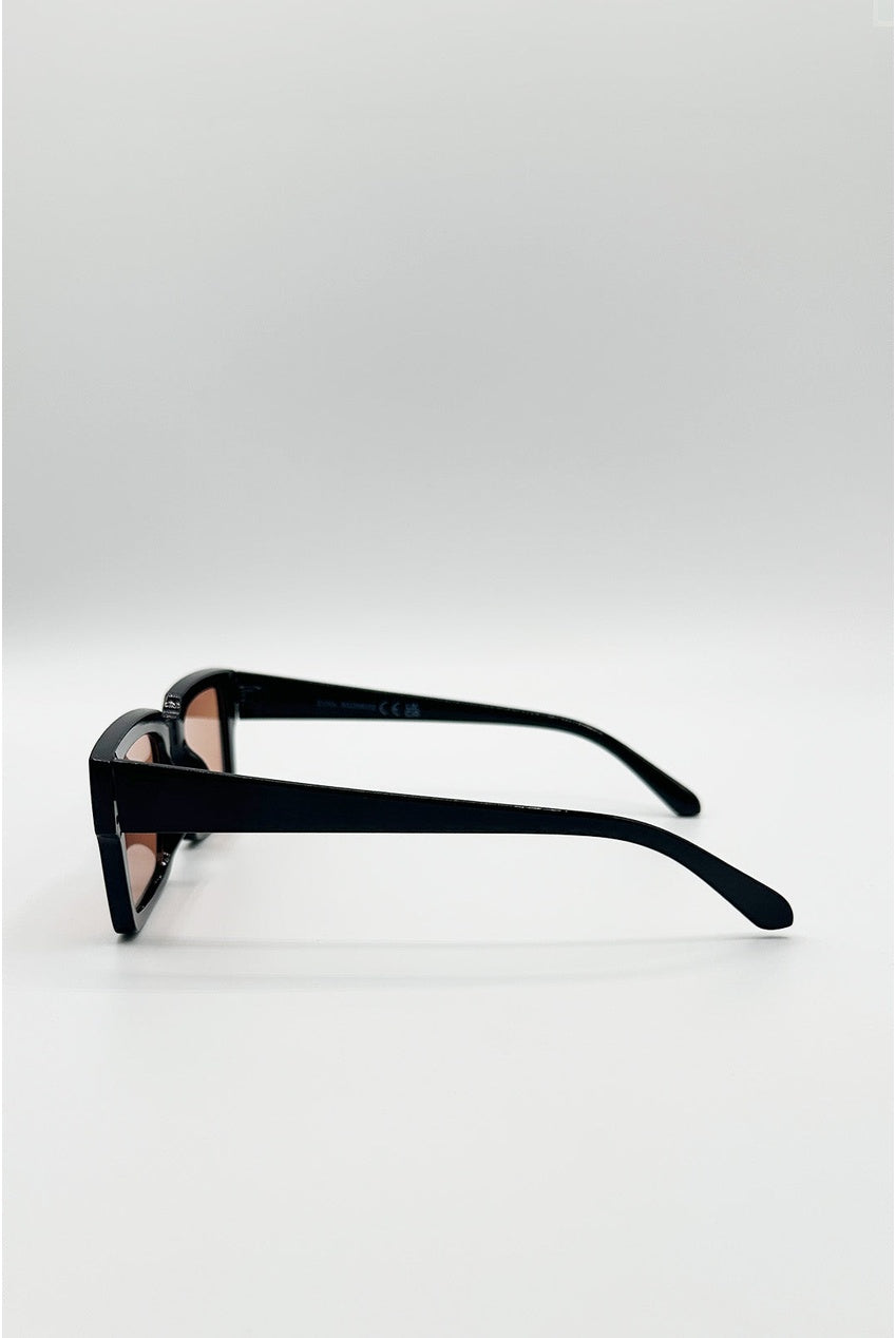 Oversized Square Sunglasses In Black SG2608002