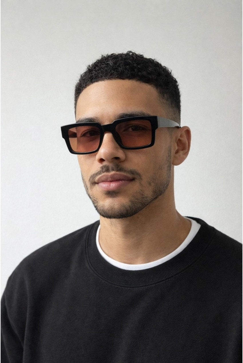 Oversized Square Sunglasses In Black SG2608002