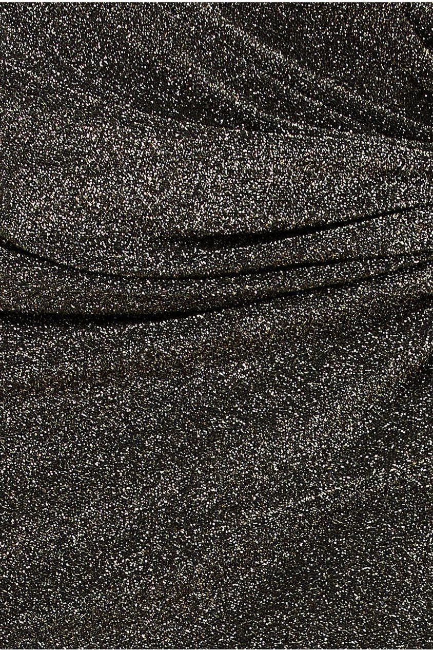 Knot Front Thigh Split Midi Skirt - Gold SK22