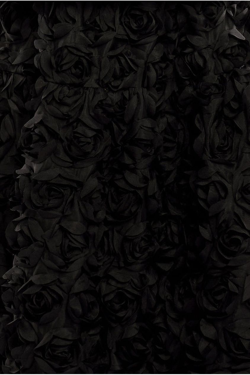 3D Floral Mesh Midaxi Skirt SK50