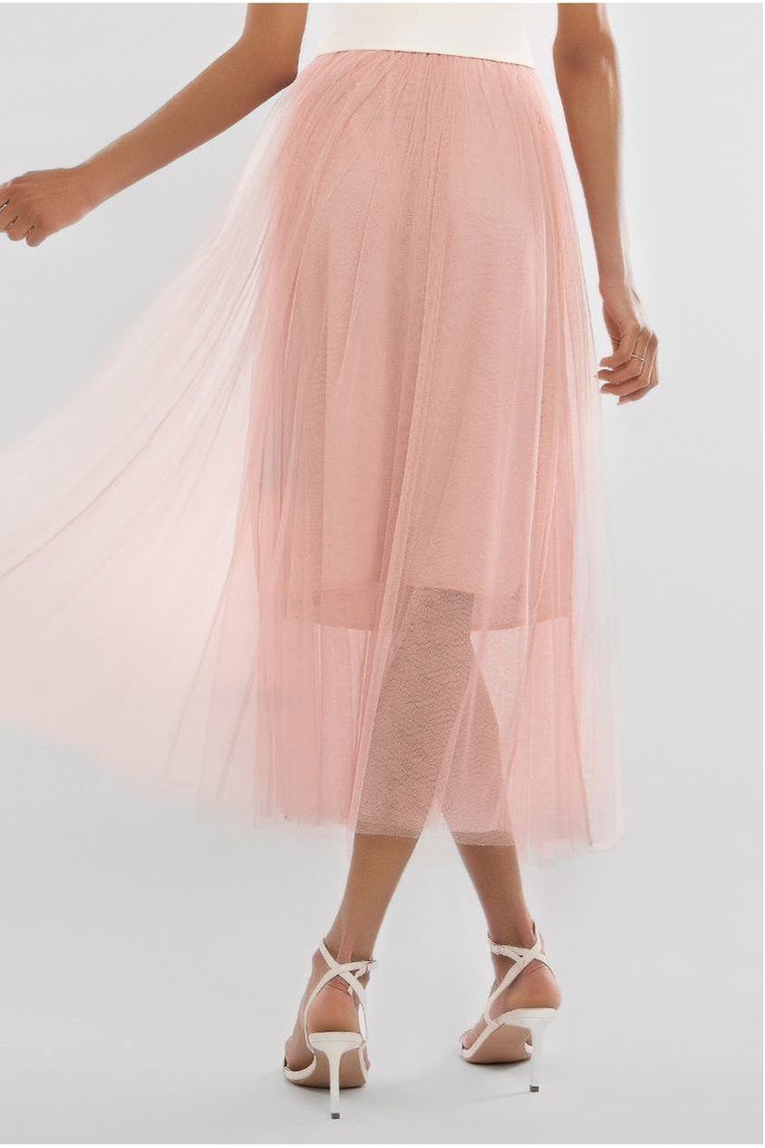 Tulle Gathered Midaxi Skirt SK51