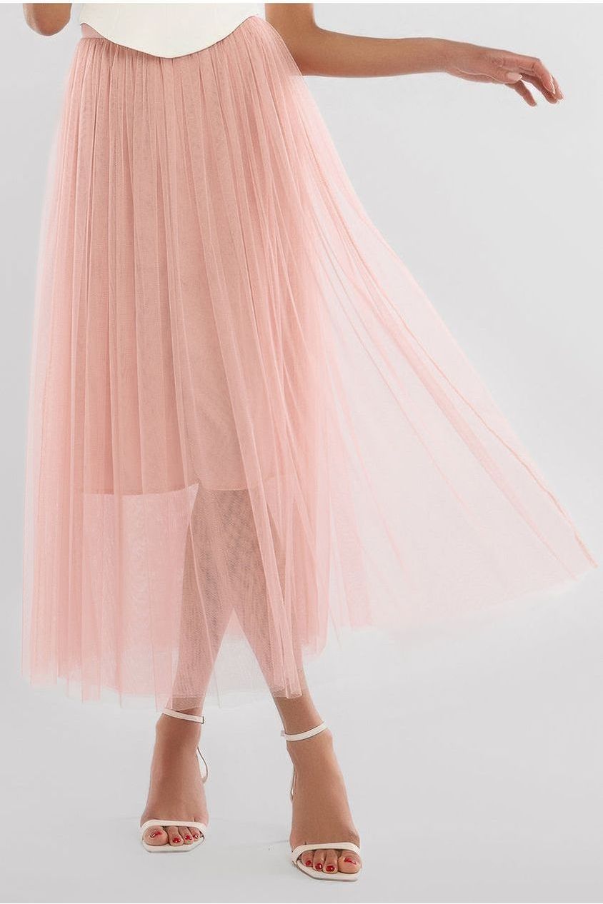 Tulle Gathered Midaxi Skirt SK51