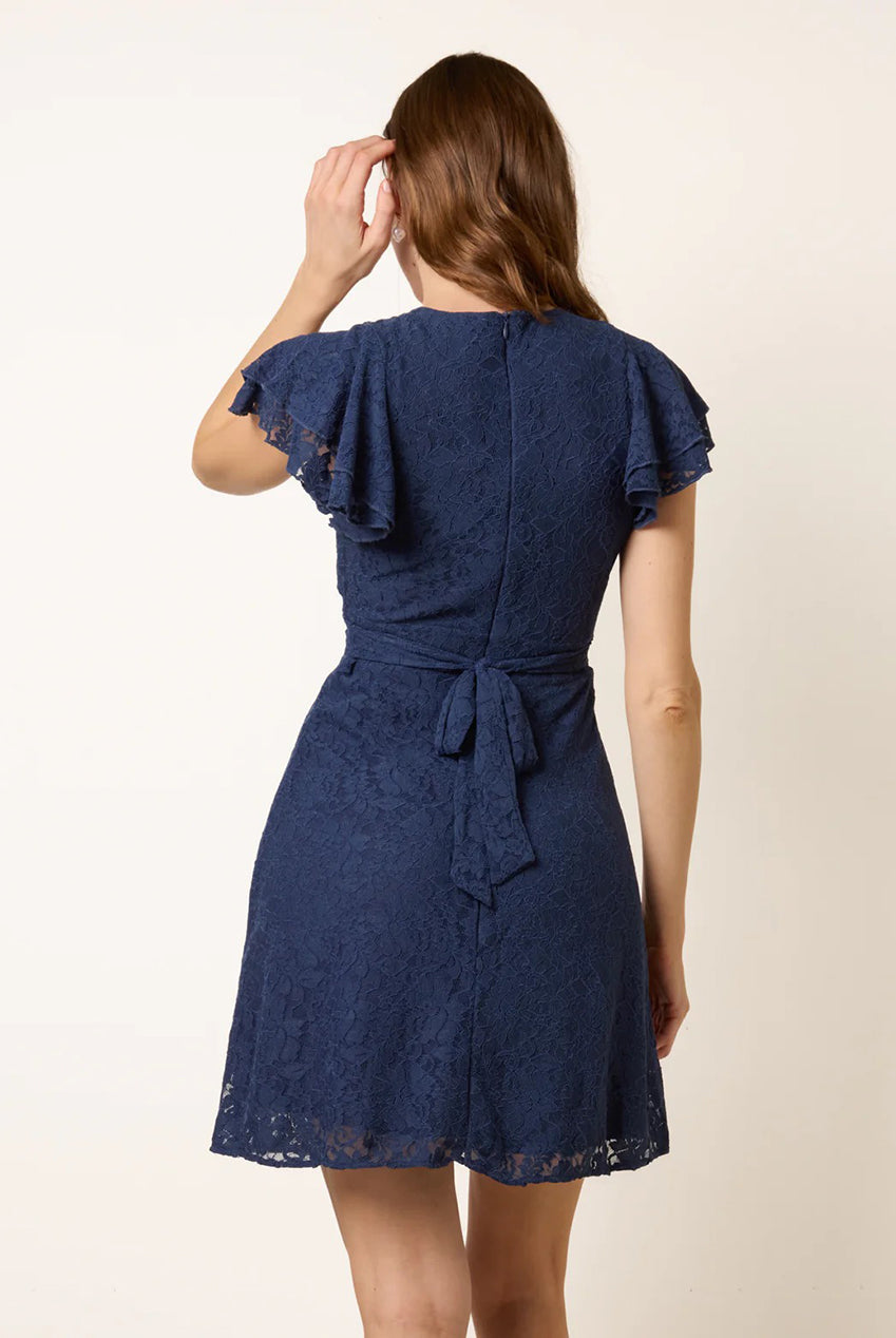 Lace Angel Sleeve Mini Dress SS26000B008
