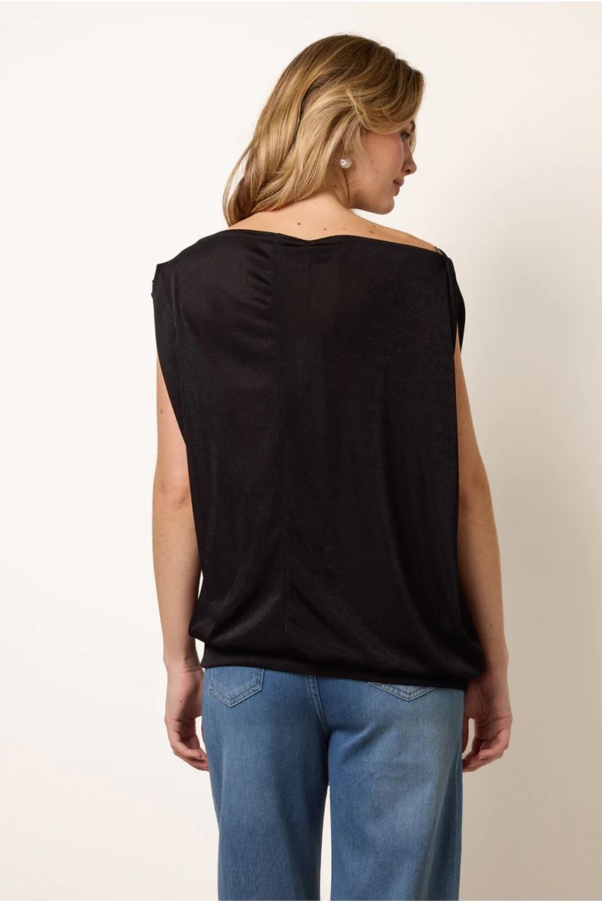 Deep Band Slinky Oversize Tunic Top SS26147B003