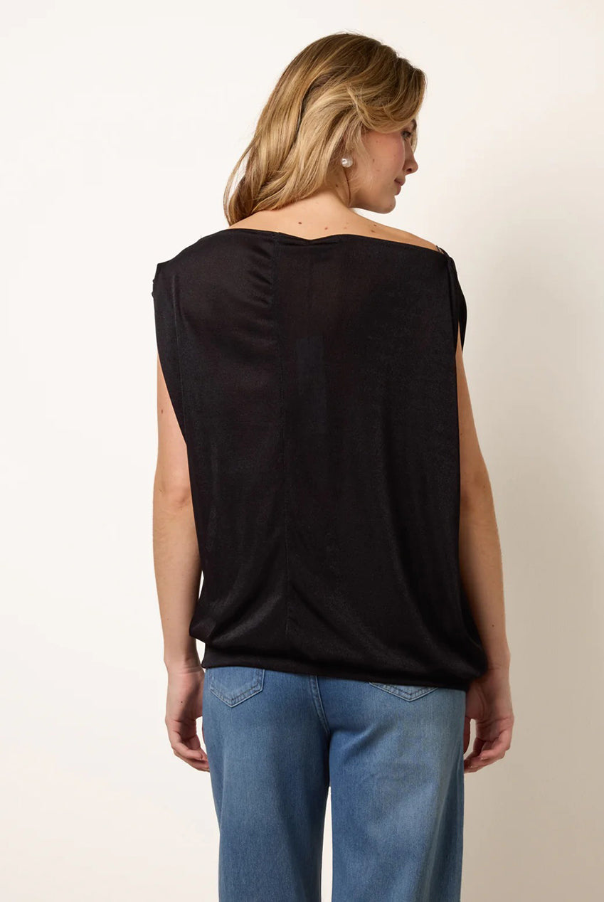 Deep Band Slinky Oversize Tunic Top SS26147B003