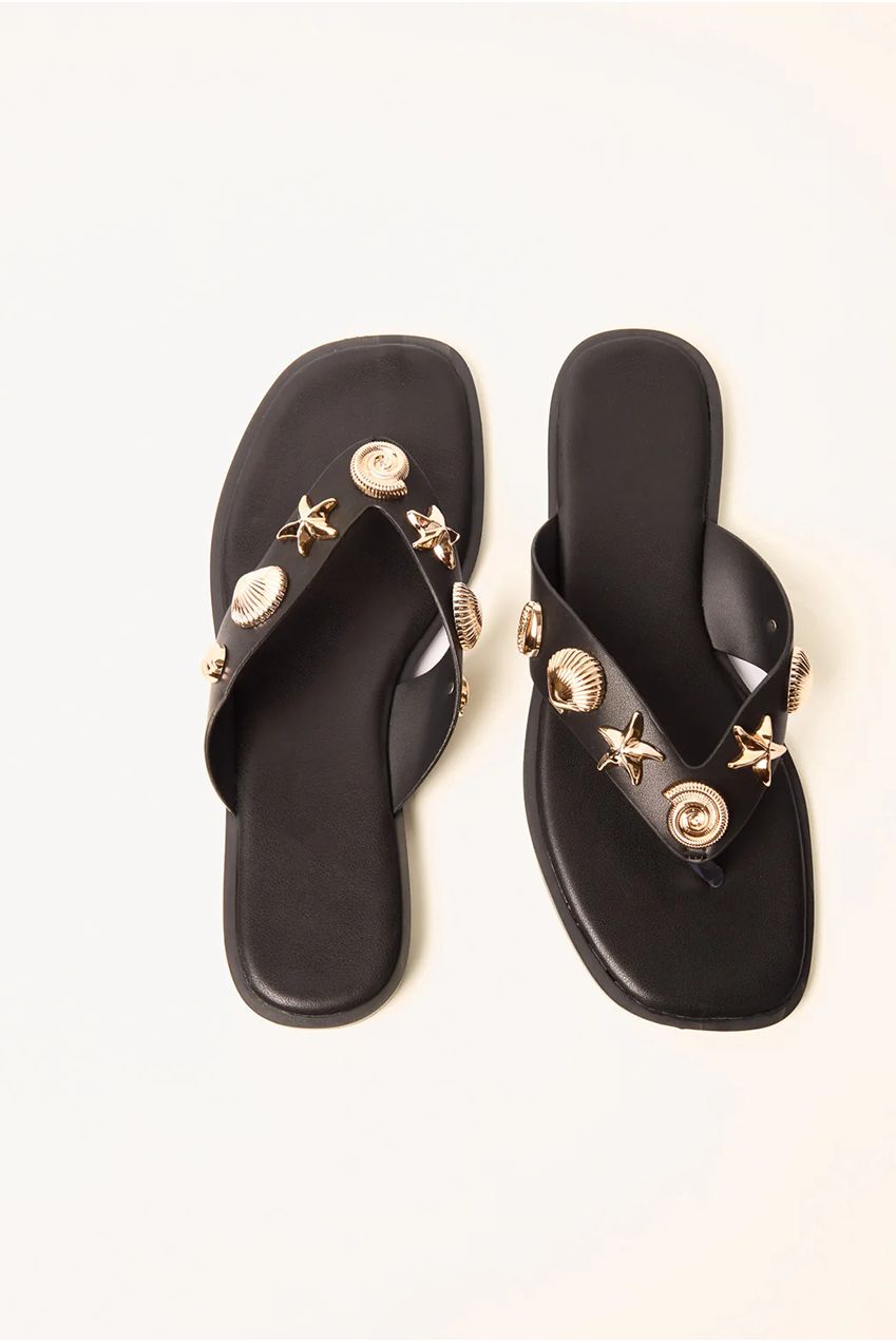 Sea Life Embellished Flip Flops SS26196B003