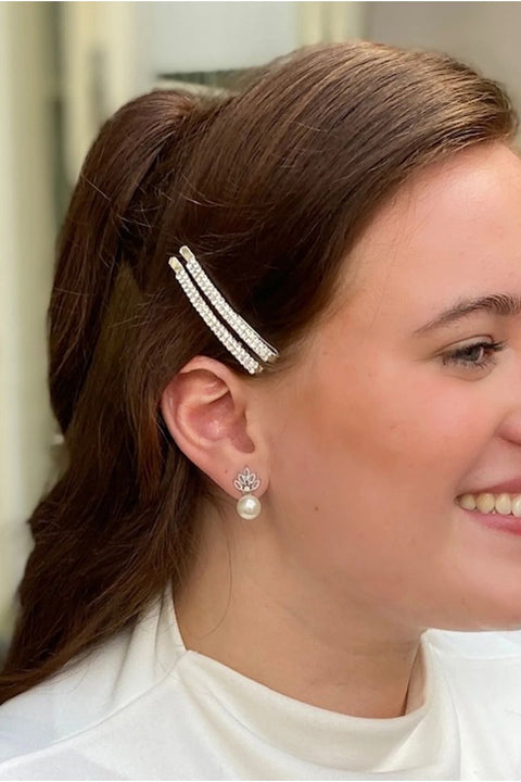 Small Diamante Hair Slides by QueenMee Accessories