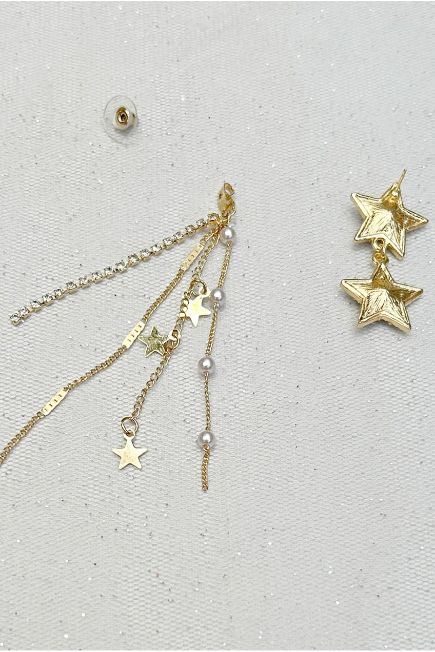 Star Earrings Gold Earrings 5060801176880
