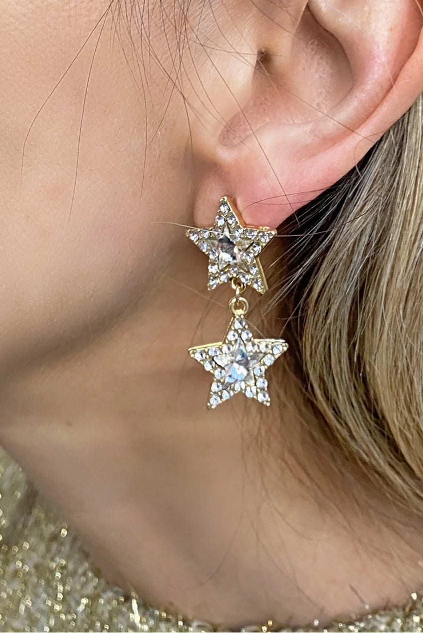 Star Earrings Gold Earrings 5060801176880