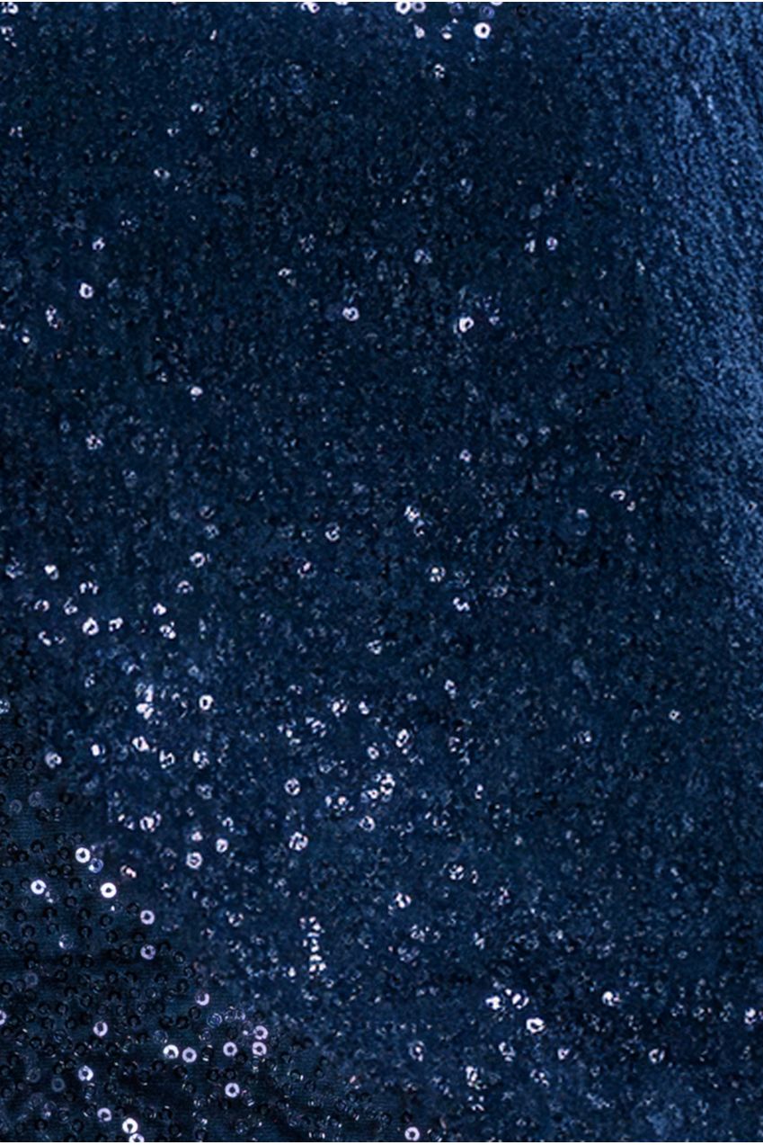 Sequin Velvet Jumper - Navy T199